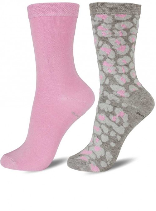 2 pack kids bamboo socks pink, size 27/30 and 31/34