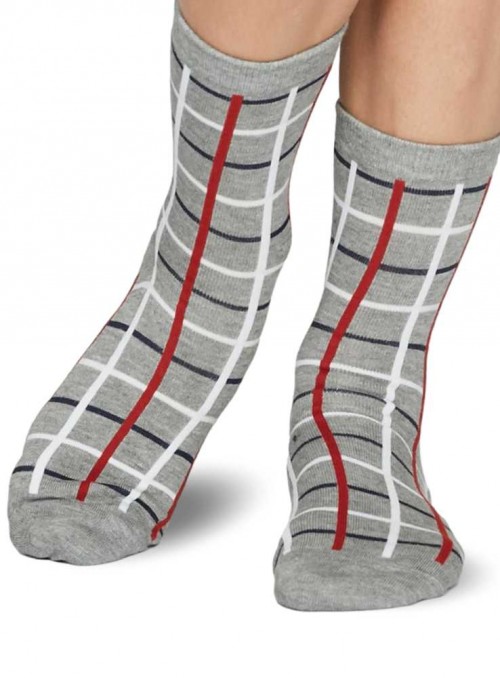 Grey Marle Thought Bo Long Socks Blissfully Soft Bamboo Overknee Socks