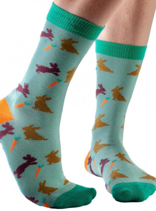 Bamboo Organic Cotton Super Soft Socks with Navy Wiggles Doris and Dude