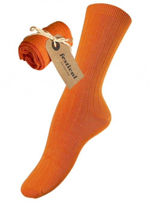 Bamboo socks Orange from Festival