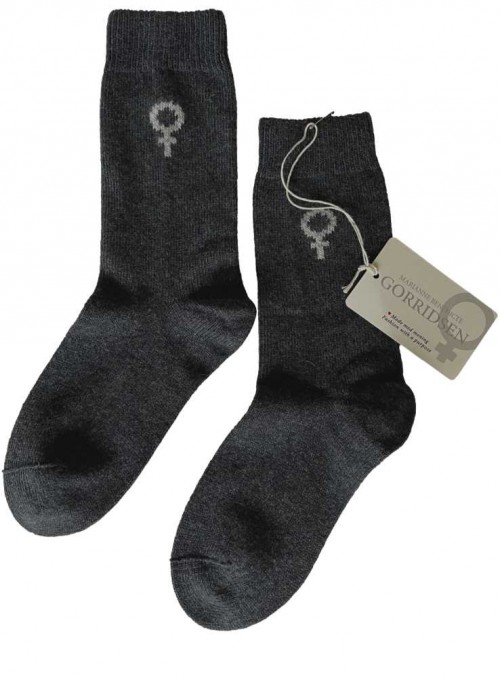 Wool Socks Cashmere-Mix Antracite from Gorridsen Design