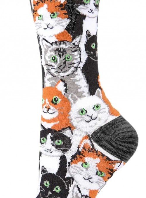 Bamboo Socks for women with Cats