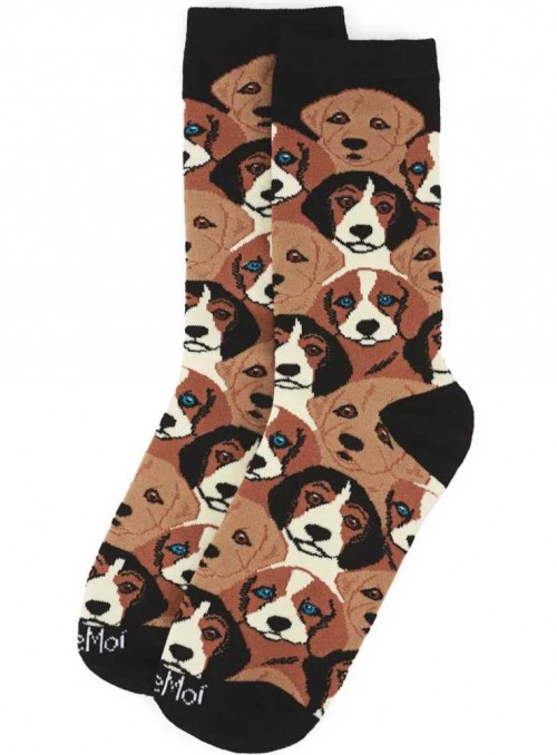 Bamboo Socks for women with dogs Puppy
