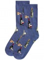 Bamboo Socks for women with Wine & Cheese