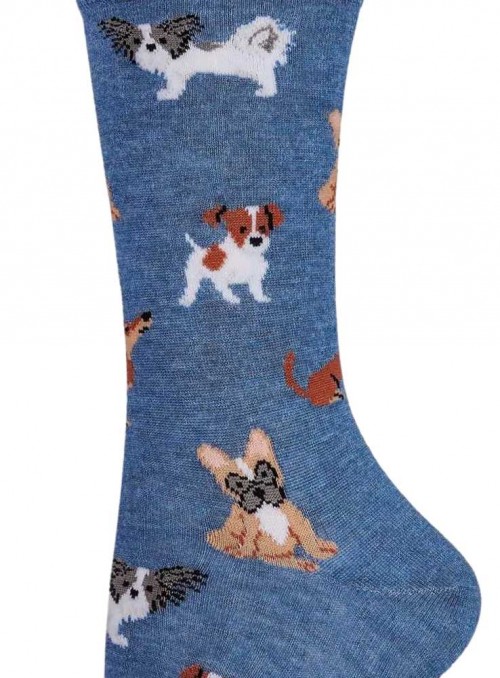 Bamboo Socks for women with dogs Puppy Love