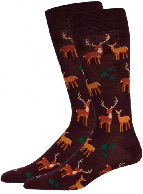 Bamboo mens socks Oh Deer