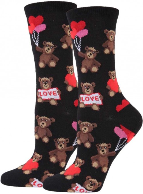 Bamboo Socks Teddy Bear Love