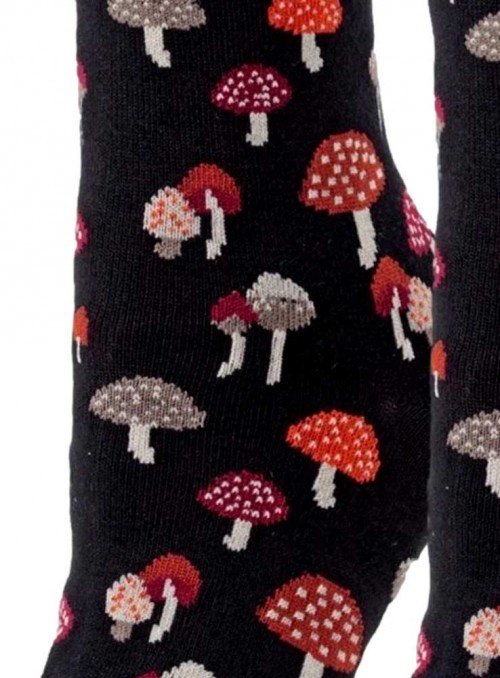 Bamboo Socks for women with Mushrooms