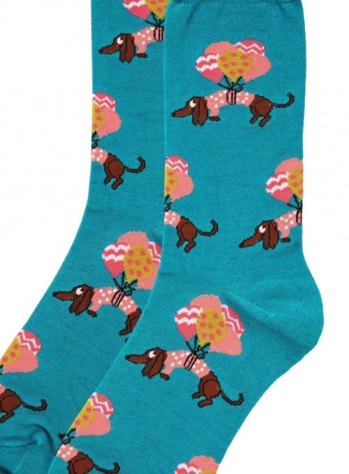 Bamboo Socks for women with Dachshund