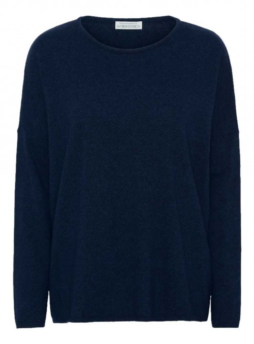 Knitted sweater from Gorridsen Design style Stella Night Blue